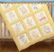 Jack Dempsey Stamped White Nursery Quilt Blocks 9"X9" 12/pkg-Baby Ducks